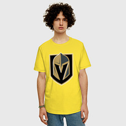Футболка оверсайз мужская Vegas Golden Knights , Вегас Голден Найтс, цвет: желтый — фото 2