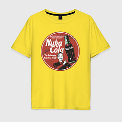 Футболка оверсайз мужская Nuka Cola Ice Cold Retro, цвет: желтый