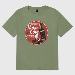 Футболка оверсайз мужская Nuka Cola Ice Cold Retro, цвет: авокадо