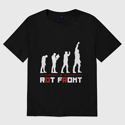 Футболка оверсайз мужская RotFront, цвет: черный