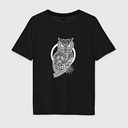 Мужская футболка оверсайз Celtic Owl