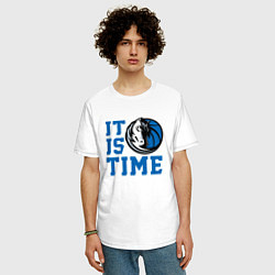 Футболка оверсайз мужская It Is Dallas Mavericks Time Даллас Мэверикс, цвет: белый — фото 2