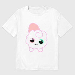 Футболка оверсайз мужская Toca Kitchen котик, цвет: белый