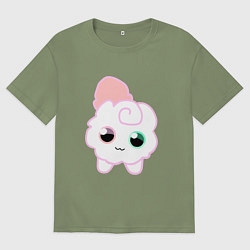 Футболка оверсайз мужская Toca Kitchen котик, цвет: авокадо