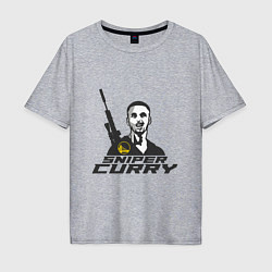 Мужская футболка оверсайз Sniper Curry