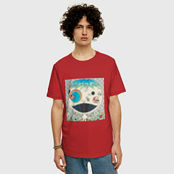 Футболка оверсайз мужская Blue TM, цвет: красный — фото 2