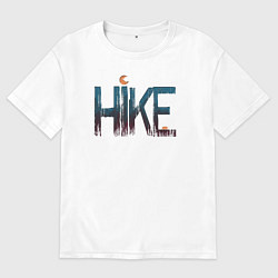 Футболка оверсайз мужская Hike, цвет: белый