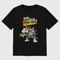Футболка оверсайз мужская Dry Bowser Super Mario 3D World Nintendo, цвет: черный