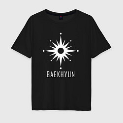 Футболка оверсайз мужская Exo BAEKHYUN, цвет: черный