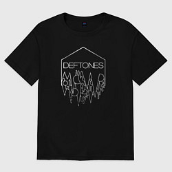 Футболка оверсайз мужская Deftones, цвет: черный