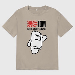 Футболка оверсайз мужская JDM Japan, цвет: миндальный