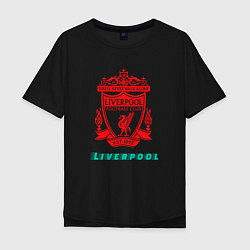 Футболка оверсайз мужская LIVERPOOL Liverpool, цвет: черный