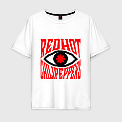 Футболка оверсайз мужская RHCP eye, цвет: белый