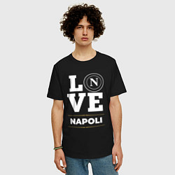Футболка оверсайз мужская Napoli Love Classic, цвет: черный — фото 2