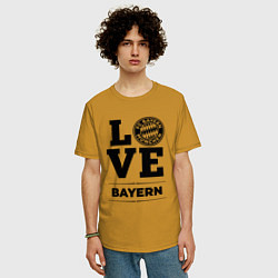 Футболка оверсайз мужская Bayern Love Классика, цвет: горчичный — фото 2