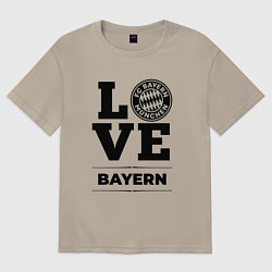 Футболка оверсайз мужская Bayern Love Классика, цвет: миндальный