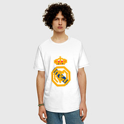 Футболка оверсайз мужская Football - Real Madrid, цвет: белый — фото 2