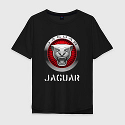 Футболка оверсайз мужская JAGUAR Jaguar, цвет: черный
