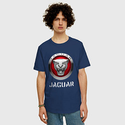 Футболка оверсайз мужская JAGUAR Jaguar, цвет: тёмно-синий — фото 2