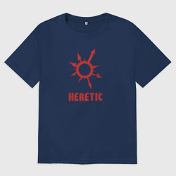 Футболка оверсайз мужская Знак еретика и отступника, цвет: тёмно-синий