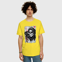 Футболка оверсайз мужская Ride or, цвет: желтый — фото 2