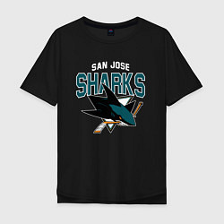 Футболка оверсайз мужская SAN JOSE SHARKS NHL, цвет: черный