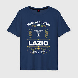 Футболка оверсайз мужская Lazio: Football Club Number 1, цвет: тёмно-синий