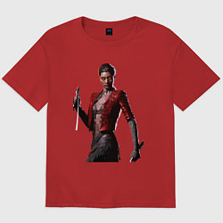 Футболка оверсайз мужская Vampire in red Королевская Битва Vampire: The Masq, цвет: красный