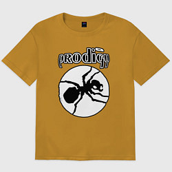 Футболка оверсайз мужская The prodigy ant, цвет: горчичный