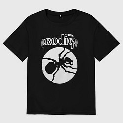 Футболка оверсайз мужская The prodigy ant, цвет: черный