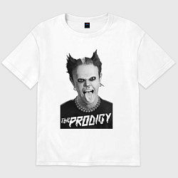 Футболка оверсайз мужская The Prodigy - firestarter, цвет: белый