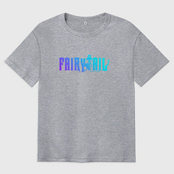 Футболка оверсайз мужская FAIRY TAIL NEON, цвет: меланж