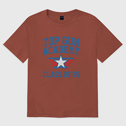 Футболка оверсайз мужская TOP GUN Academy Class of 85, цвет: кирпичный