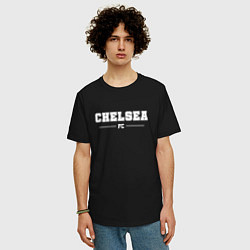 Футболка оверсайз мужская Chelsea Football Club Классика, цвет: черный — фото 2