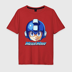 Футболка оверсайз мужская Mega Man - Rockman, цвет: красный