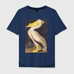 Футболка оверсайз мужская American White Pelican Пеликан, цвет: тёмно-синий