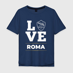 Футболка оверсайз мужская Roma Love Classic, цвет: тёмно-синий