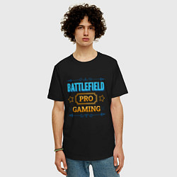 Футболка оверсайз мужская Игра Battlefield PRO Gaming, цвет: черный — фото 2