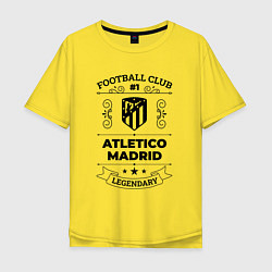 Футболка оверсайз мужская Atletico Madrid: Football Club Number 1 Legendary, цвет: желтый