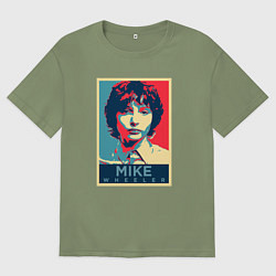 Футболка оверсайз мужская Stranger Things Майк, цвет: авокадо