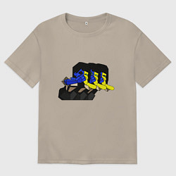 Футболка оверсайз мужская Ena vomit, цвет: миндальный