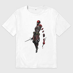 Футболка оверсайз мужская Monsoon 976-AZQEE, цвет: белый