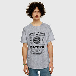 Футболка оверсайз мужская Bayern: Football Club Number 1 Legendary, цвет: меланж — фото 2