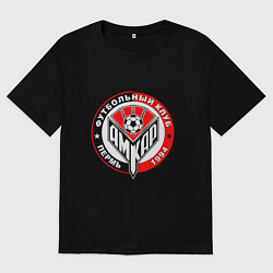 Футболка оверсайз мужская ФК Амкар FC Amkar, цвет: черный