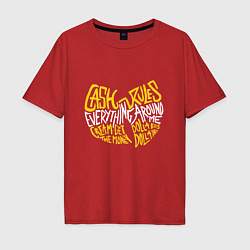 Футболка оверсайз мужская CREAM Wu-Tang, цвет: красный
