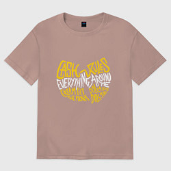 Футболка оверсайз мужская CREAM Wu-Tang, цвет: пыльно-розовый