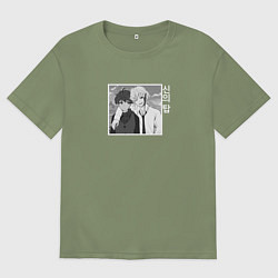 Футболка оверсайз мужская Кун Агеро и Двадцать Пятый Баам, цвет: авокадо