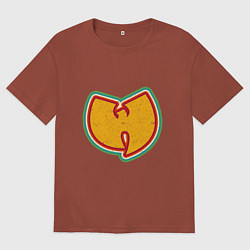 Футболка оверсайз мужская Wu-Tang Colors, цвет: кирпичный