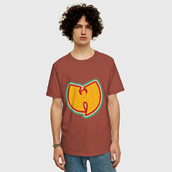 Футболка оверсайз мужская Wu-Tang Colors, цвет: кирпичный — фото 2