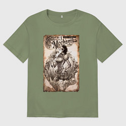 Футболка оверсайз мужская Lady Mechanika, цвет: авокадо